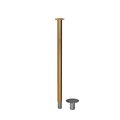 Montour Line Stanchion Post and Rope Removable Base Sat.Brass Post Flat Top CXR-SB-FL